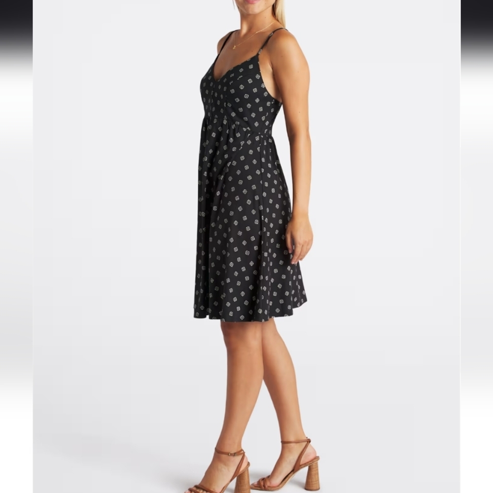 Nine Britton Black and White Brushed Knit Dress